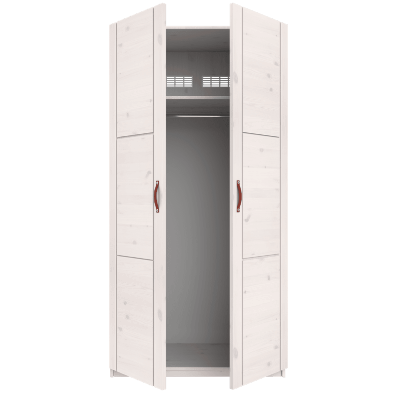 Kleiderschrank 2 Türen und Kleiderstange