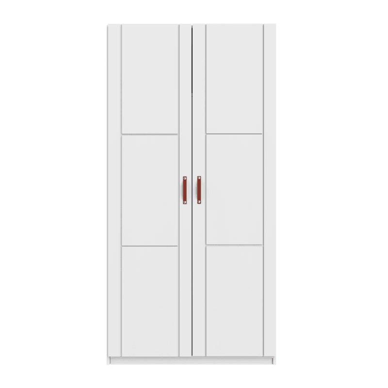 Kleiderschrank 2 Türen und Kleiderstange