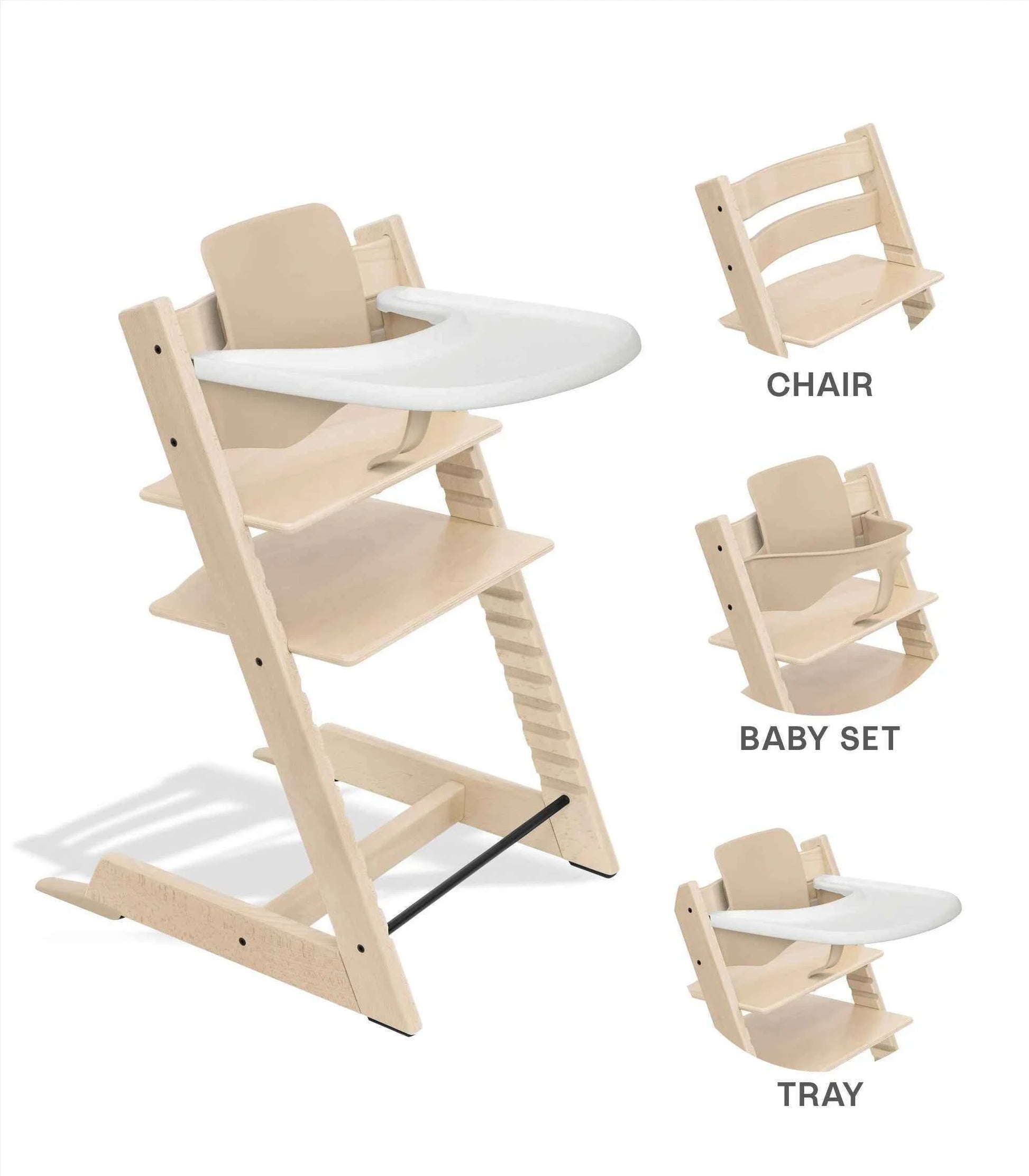 Tripp Trapp® Baby Set Bundle 3-in-1 mit Tray EICHE