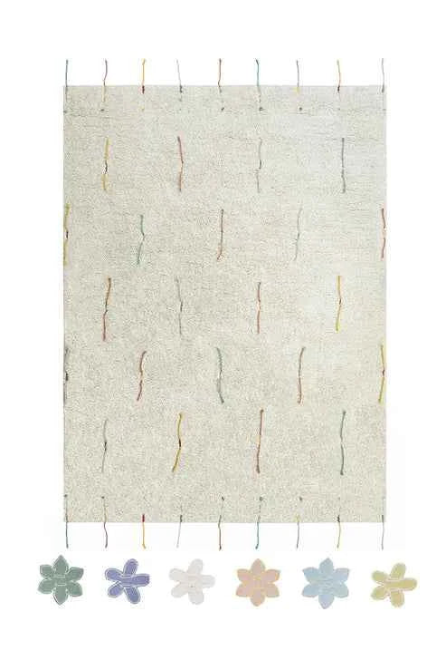 Waschbarer Teppich Wildflowers