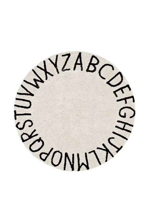 Waschbarer Teppich ABC