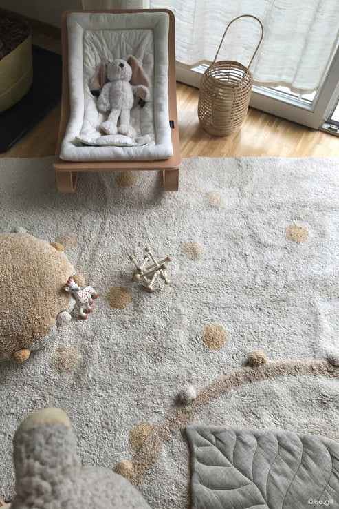 Waschbarer Teppich Happy Dots